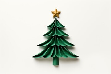 Christmas tree white background celebration decoration.