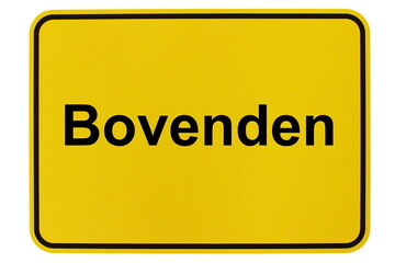 Illustration eines Ortsschildes der Gemeinde Bovenden in Niedersachsen