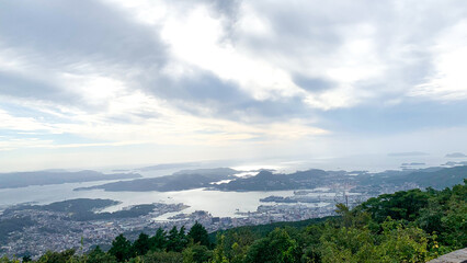 佐世保市の烏帽子岳展望台からの絶景