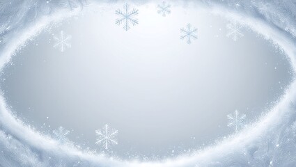 Blue Snowflake Winter Wonderland Christmas Background