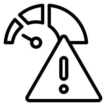 recommend clip art: Risk Level Outline Icon