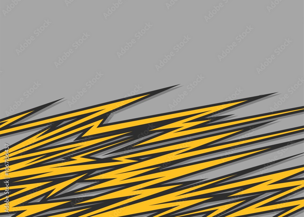 Poster abstract background with seamless sharp arrow line pattern and with some copy space area