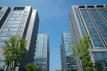 Modern office building in the financial center