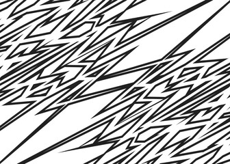 Abstract background with reflective seamless sharp arrow line pattern