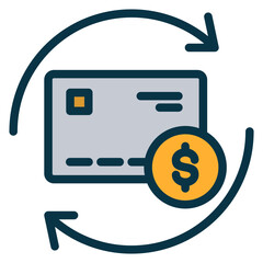 Payment Outline Color Icon
