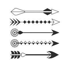 Fototapeta premium Minimalist Arrow Vector Art Collection for Design Projects