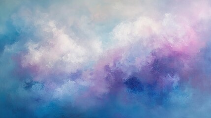Fototapeta premium Soft Cloudy Sky in Pastel Purple and Blue.