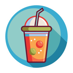 healthy drink item on white background