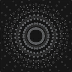 Vector illustration of a gray-shaded circular dots backdrop, creating a minimal and modern pattern, perfect for backgrounds, web design, or graphic projects.

