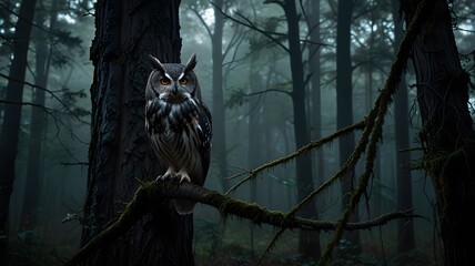 owl on a tree