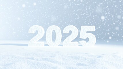 Happy New Year 2025, Frosty 2025 for Winter-Themed New Year Celebrations