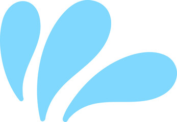 Splashing water drop for decorating Songkran festival