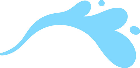 Splashing water drop for decorating Songkran festival