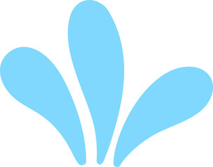 Splashing water drop for decorating Songkran festival