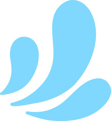 Splashing water drop for decorating Songkran festival