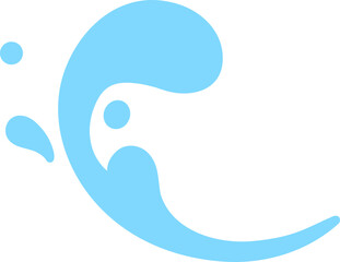 Splashing water drop for decorating Songkran festival