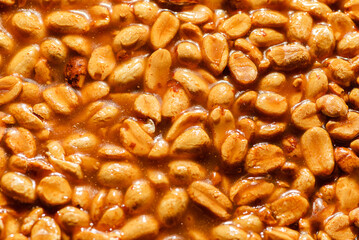 kozinaki dessert made of peanuts and molasses