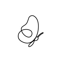 Hand drawn butterfly 