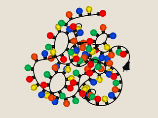 Holiday garlands and collage style arms