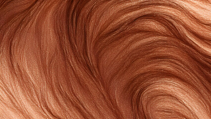 Naklejka premium Flowing liquid bronze with subtle hints of red and orange giving off a warm fiery glow, AI Generated