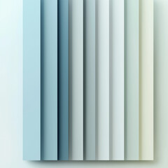Obraz premium A minimalist arrangement of vertically stacked panels in varying shades of blue and green, creating a soothing, harmonious aesthetic.
