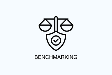 Benchmarking Vector  Or Logo Sign Symbol Illustration