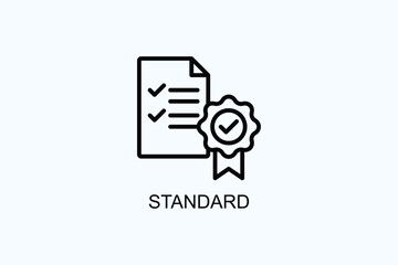 Standard Vector  Or Logo Sign Symbol Illustration