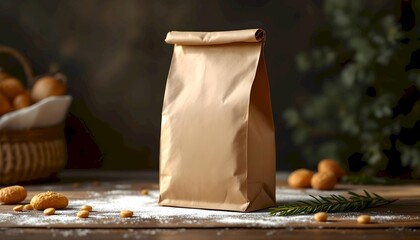 Fototapeta premium Paper bags on table