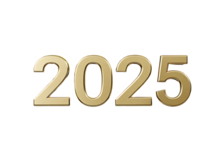 a gold numbers on a white background