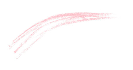 Pink pencil line drawing set on a white background.