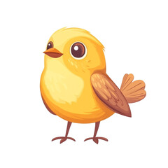 Fototapeta premium Cute Yellow Bird Illustration