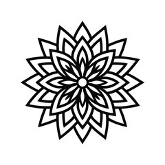 mandala art vector illustration 