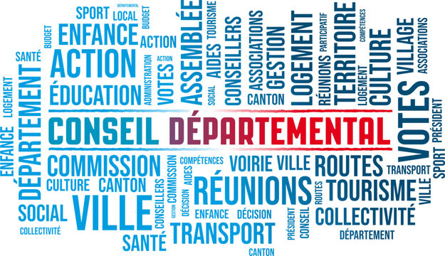 Conseil d&eacute;partemental, nuage de mots