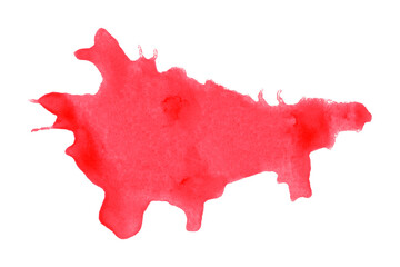 Red splash stains on white background