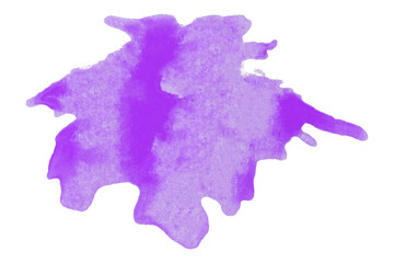 Purple splash stains on white background