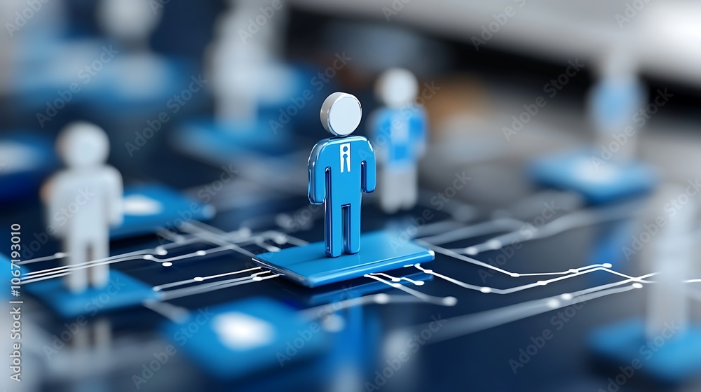 Poster conceptual representation of networking and social connections