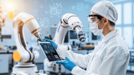 Operator Using AI for Robot Diagnostics