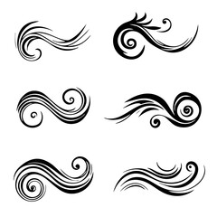 Fototapeta premium swirl line wind