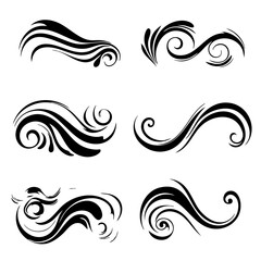 Fototapeta premium swirl line wind