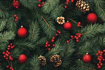 Christmas digital paper from Christmas balls 