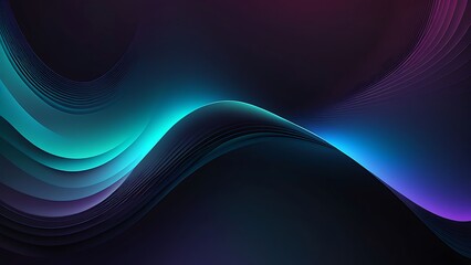 Obraz premium Abstract Blue and Purple Swirling Waves