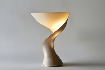 Elegant Table Lamp on a White Background A Perfect Blend of Form and Function for Modern Home Lighting