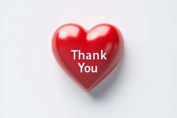 Obraz premium Minimalist 3D Heart Icon with 