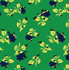 botanical floral vector seamless pattern with roses herbs and leaves big set background with flowers