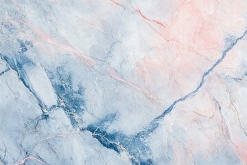 Obraz premium Light pastel marble textured background with pink and blue streaks. 
