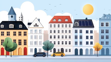 Futuristic Smart City with Renewable Energy Design