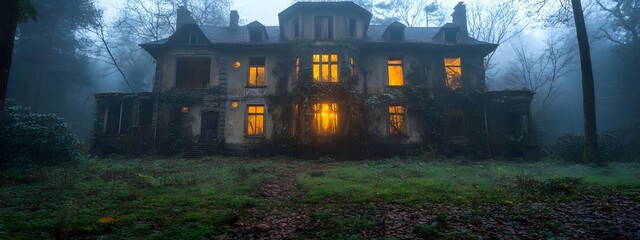 house, night, halloween, moon, illustration, home, sky, vector, architecture, castle, church, cartoon, dark, tree, town, city, building, silhouette, haunted, old, spooky, holiday, landscape, village, 