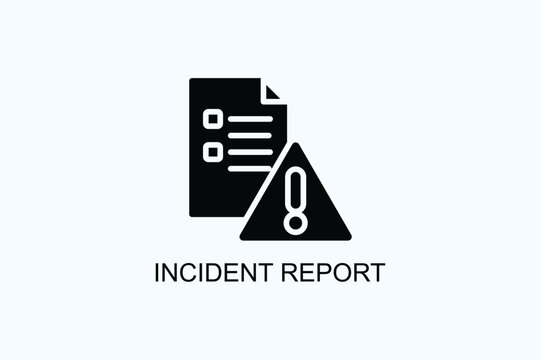 Incident Report Vector  Or Logo Sign Symbol Illustration