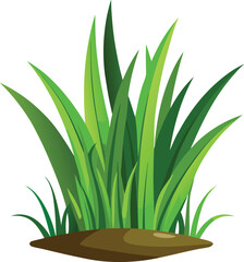 isolated grass no background free vector