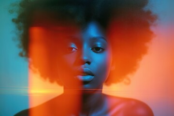 Fototapeta premium African american woman photography portrait adult.